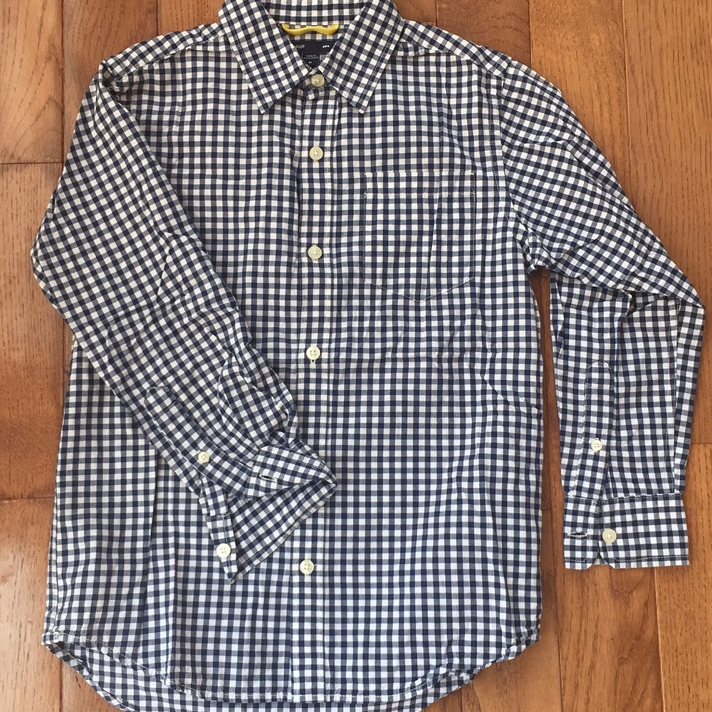 Gapkids Gingham Long Sleeve Collared Buttom Down